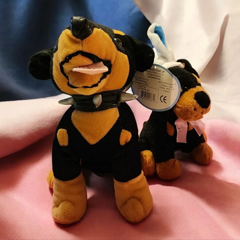 2 Cute Dog Stuffed Animals